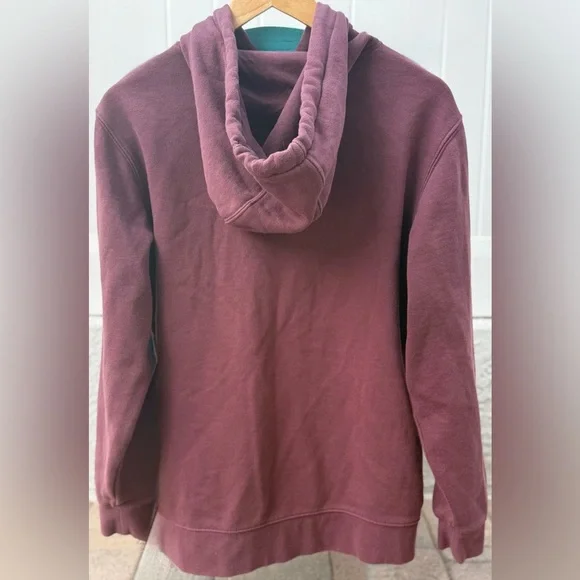 Vans Outdoor Club Hoodie 🌄 Retro Trail Graphic – Size S – Maroon & Mint - Picture 5 of 10